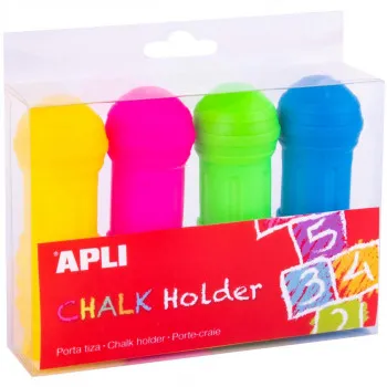 JUMBO CHALK HOLDER ASSORTED COLOURS 4U. 19026AP 