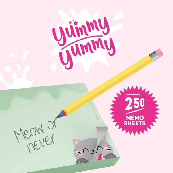 POST IT BLOK - YUMMY - KITTY MID0002 