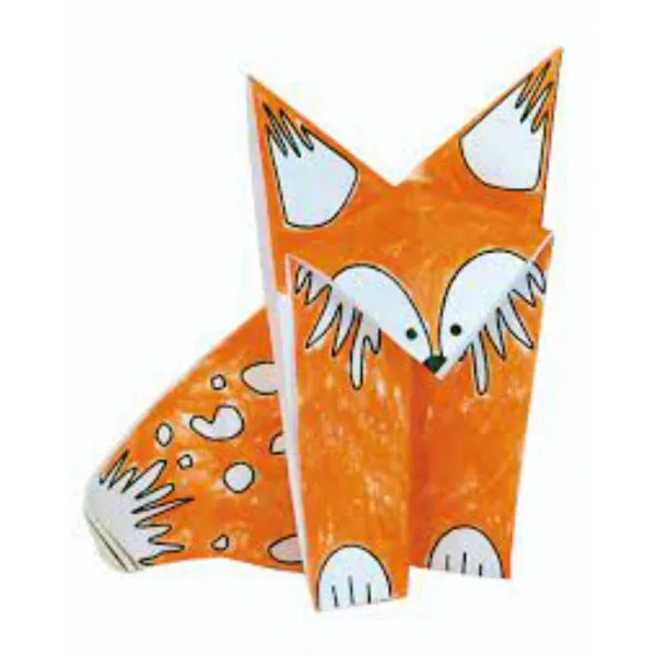 Coloring-Origami, motif Foxes, 20 she 11382 